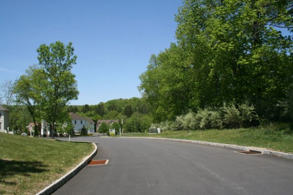 Street in new housing development Pond Creek